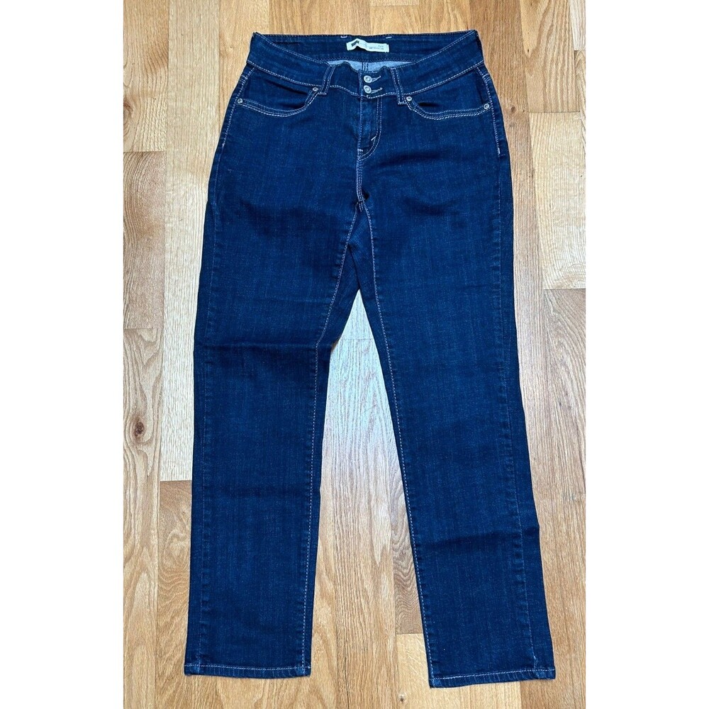 Levi's 529 Curvy Skinny Leg Jeans Women's 10M 30Wx32L Dark Wash Denim EUC